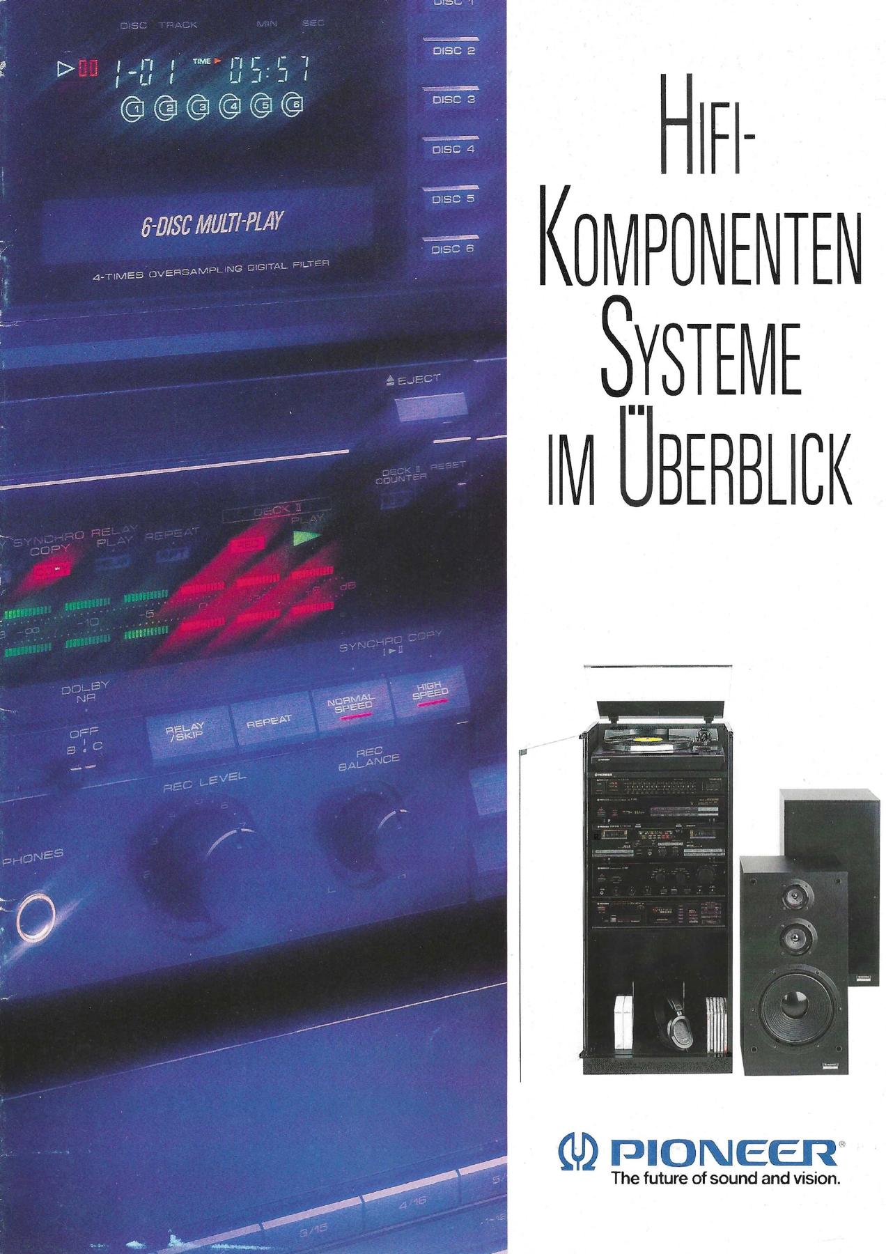 Pioneer Hi-Fi-Komponenten Systeme im Überblick 1988